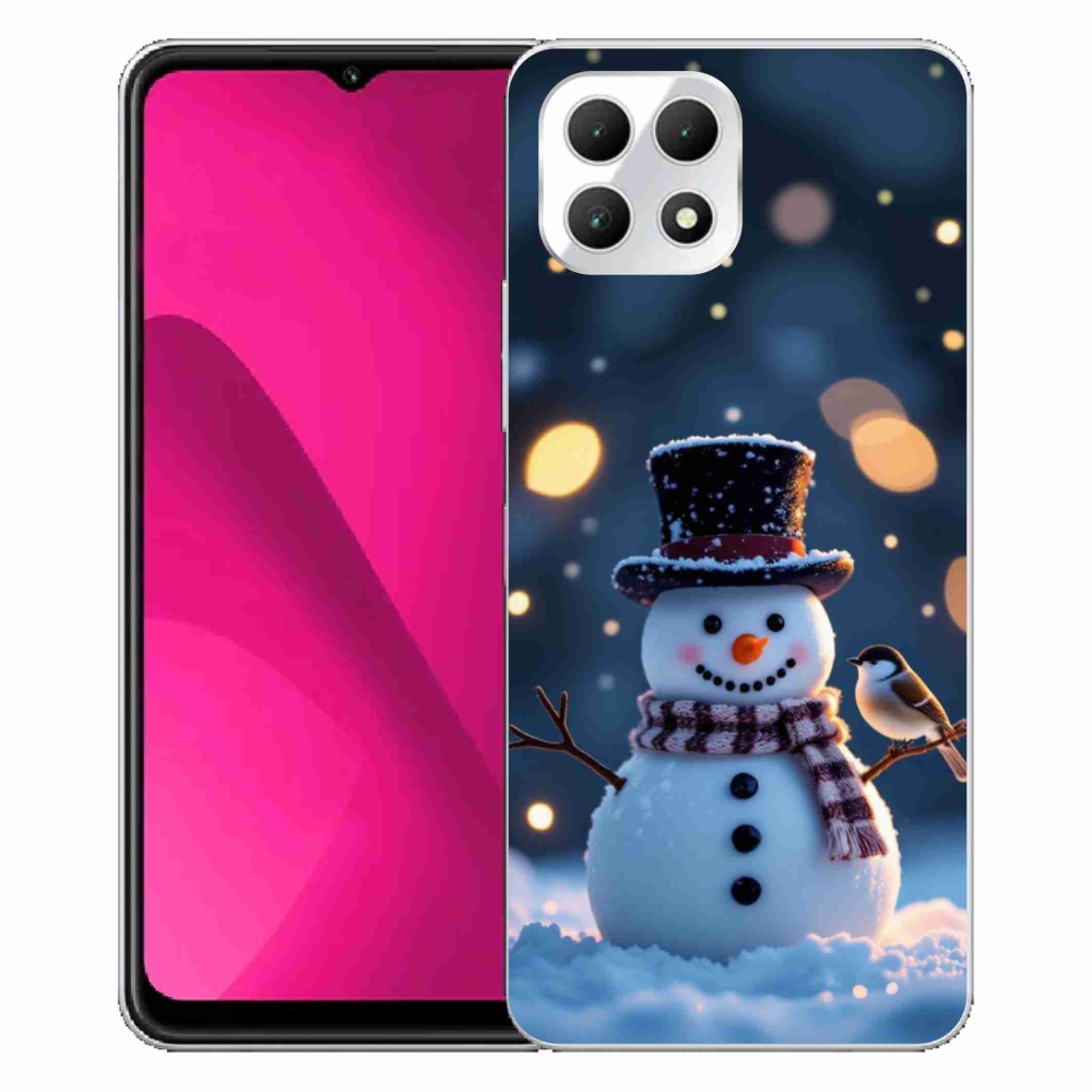 Gél borító mmCase a T phone 2 készülékhez - Karácsonyi hóember