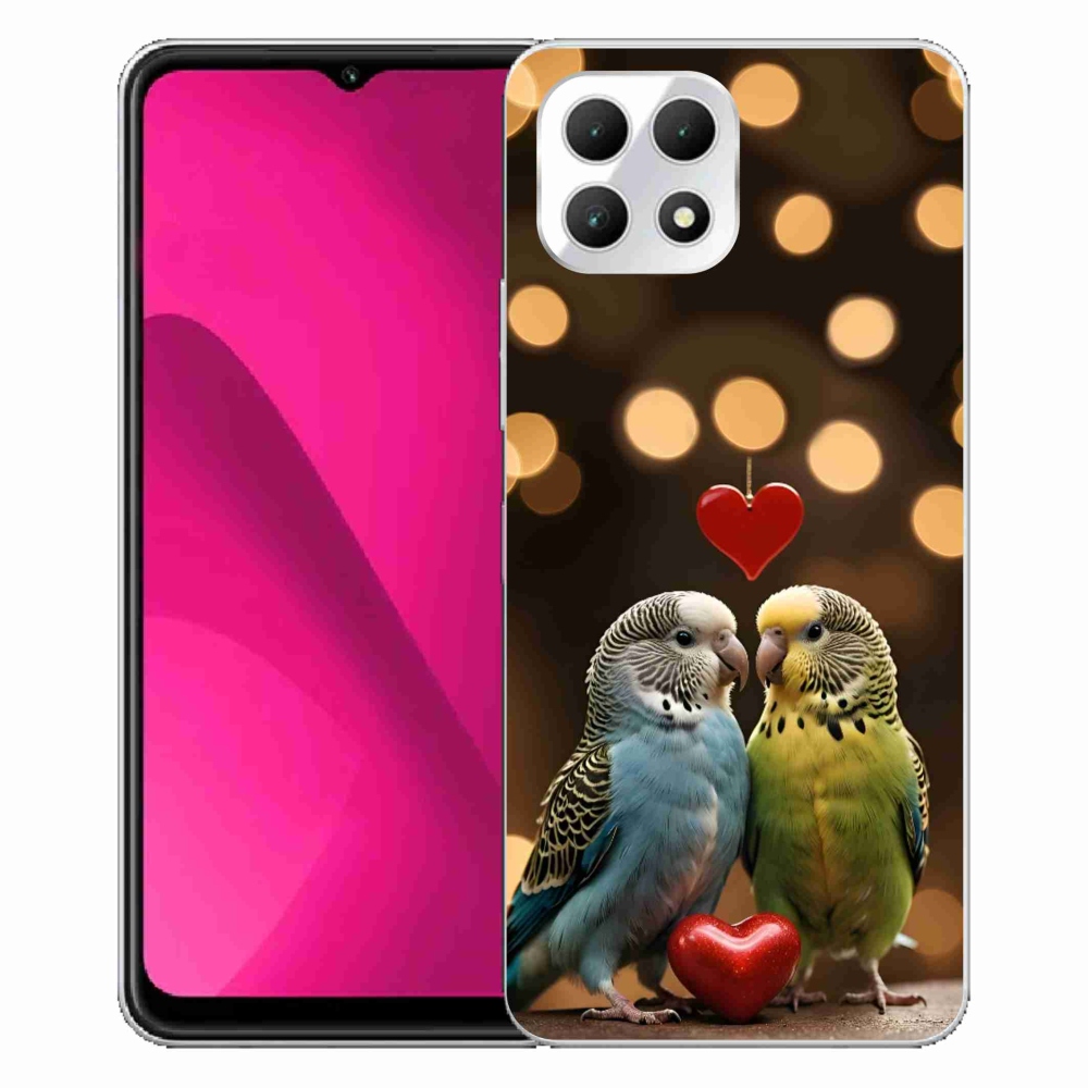 Gél borító mmCase a T phone 2 készülékhez - szerelmes papagájok
