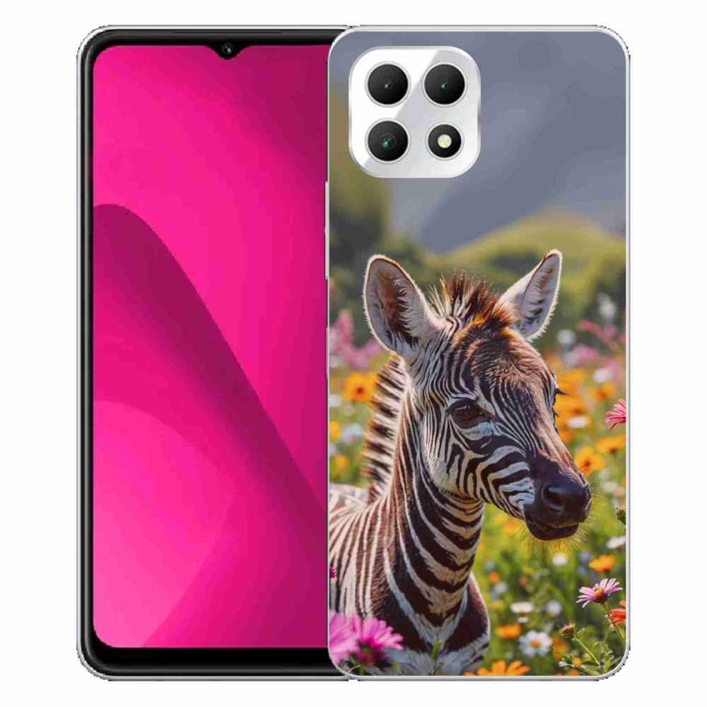 Zselés borító mmCase a T phone 2 készülékhez - zebra a réten
