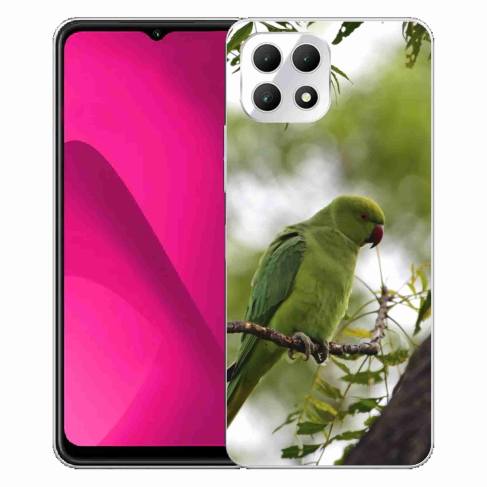 Zselés borítás mmCase a T phone 2 készülékhez - zöld papagáj