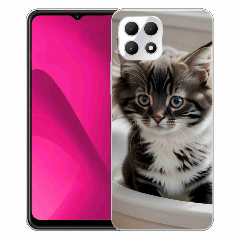 Gél borító mmCase a T phone 2 készülékhez - kíváncsi cica