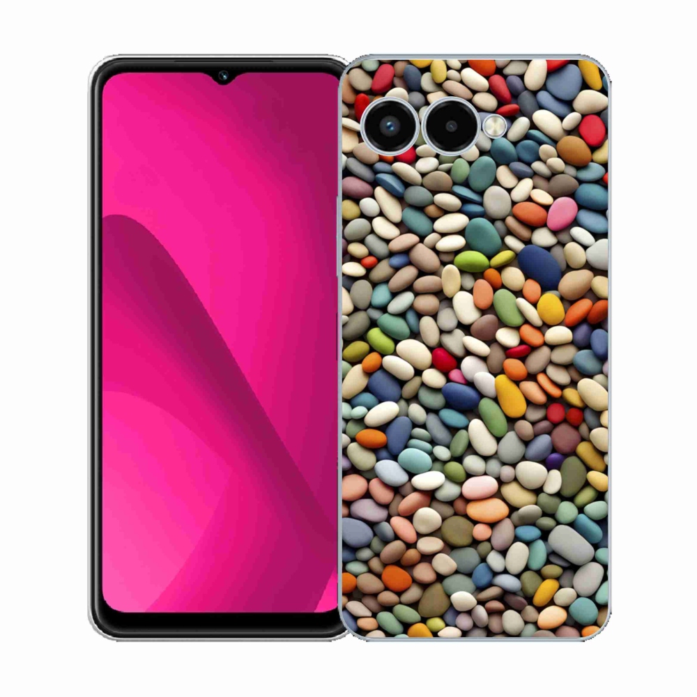 Gél borító mmCase a T phone 3 - színes strasszkövek 2