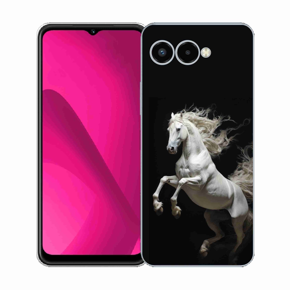 Zselés borító mmCase a T phone 3 - fehér ló 4