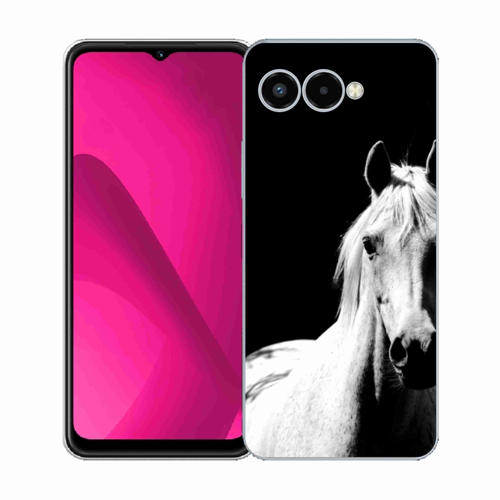 Zselés borító mmCase a T phone 3 - fehér ló 5