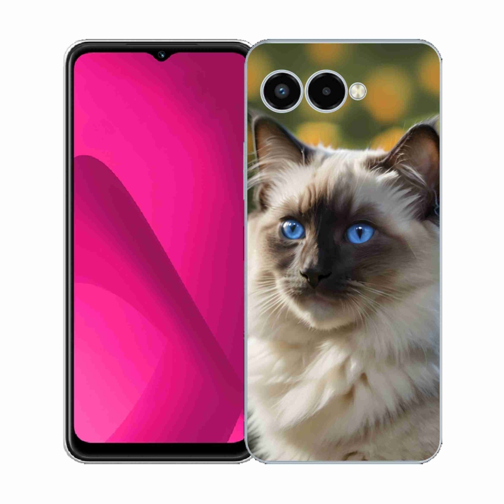 Zselés borító mmCase a T phone 3 készülékhez - fehér rongybaba