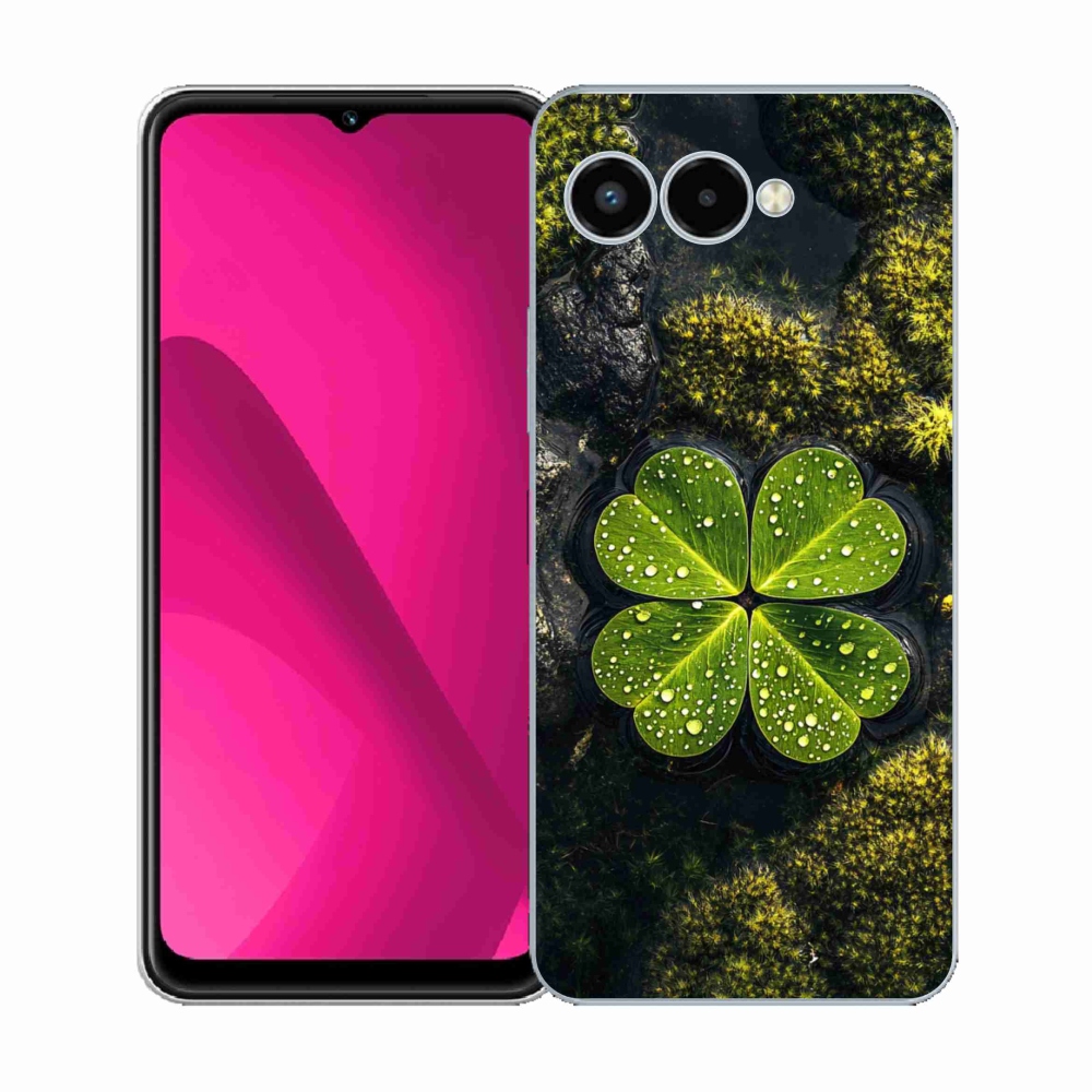 Zselés borító mmCase a T phone 3 - négylevelű lóhere számára