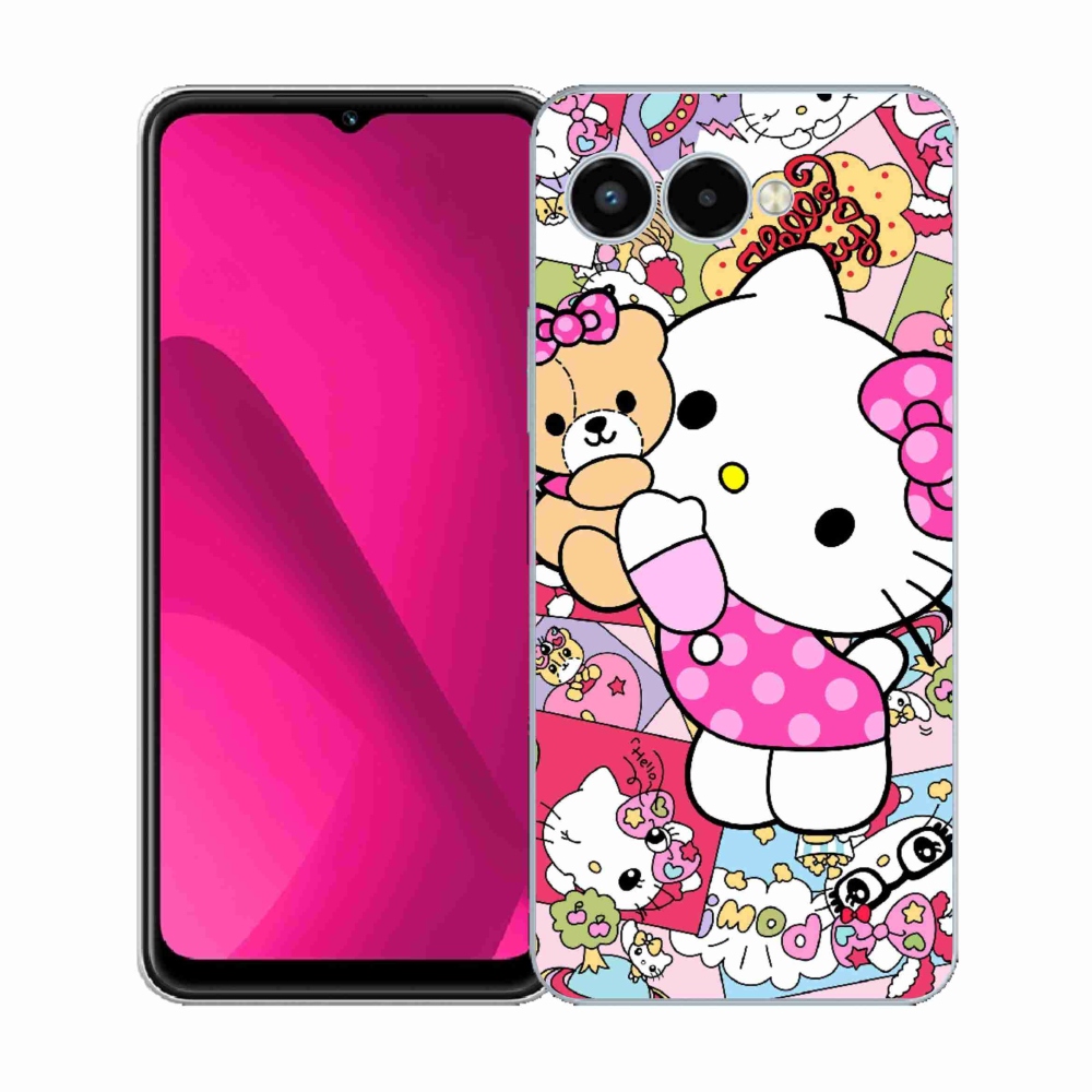 Gél borító mmCase a T phone 3 készülékhez - aranyos cica