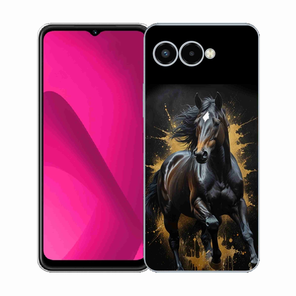 Gél borító mmCase a T phone 3 - elegáns fekete méneshez