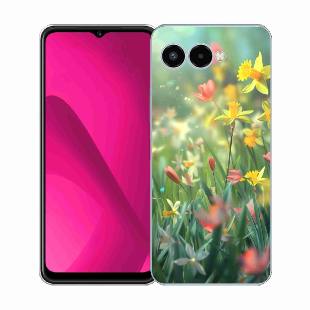 Gél borítás mmCase a T phone 3 - tavaszi virágokhoz