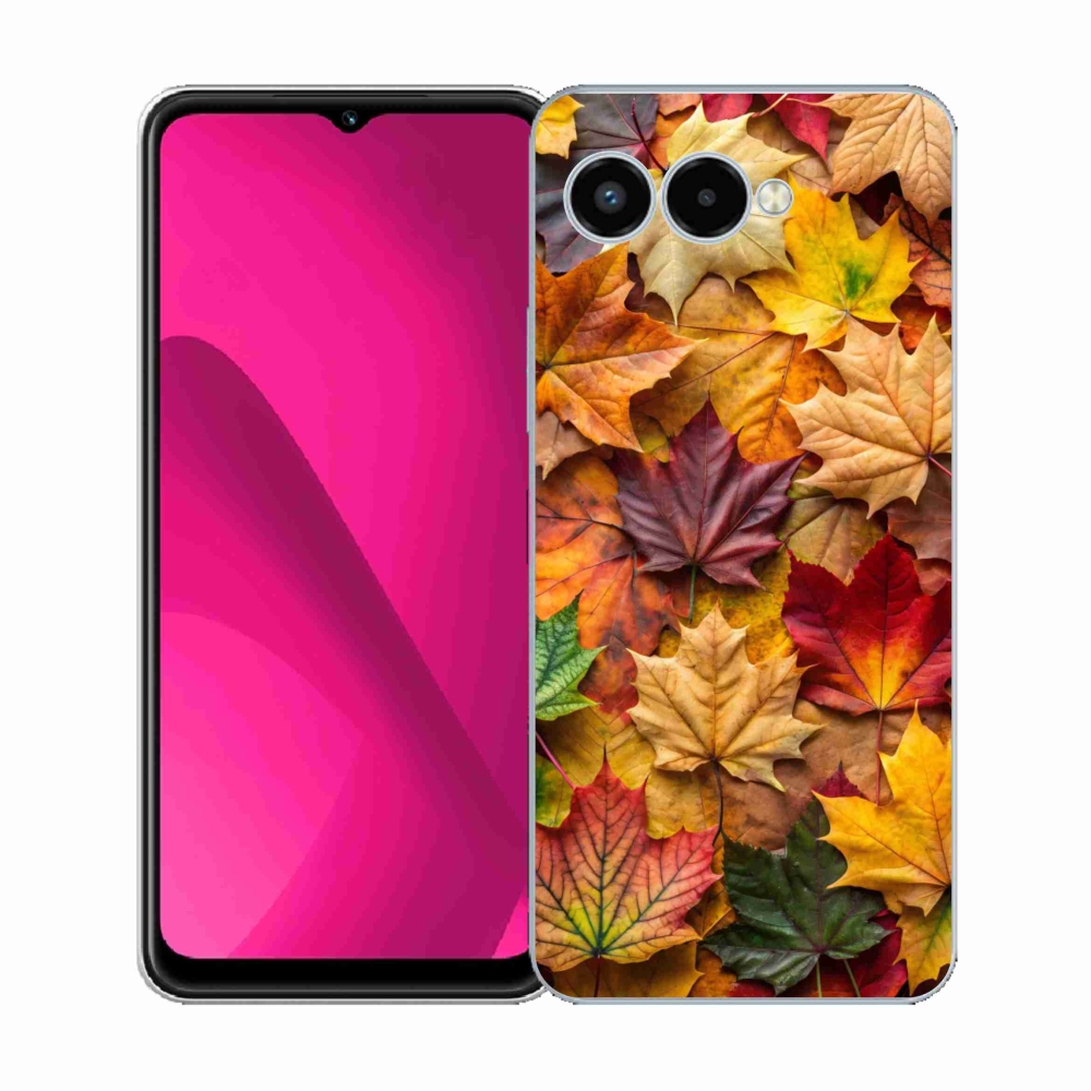 Zselés borító mmCase a T phone 3 - juharlevelek 2