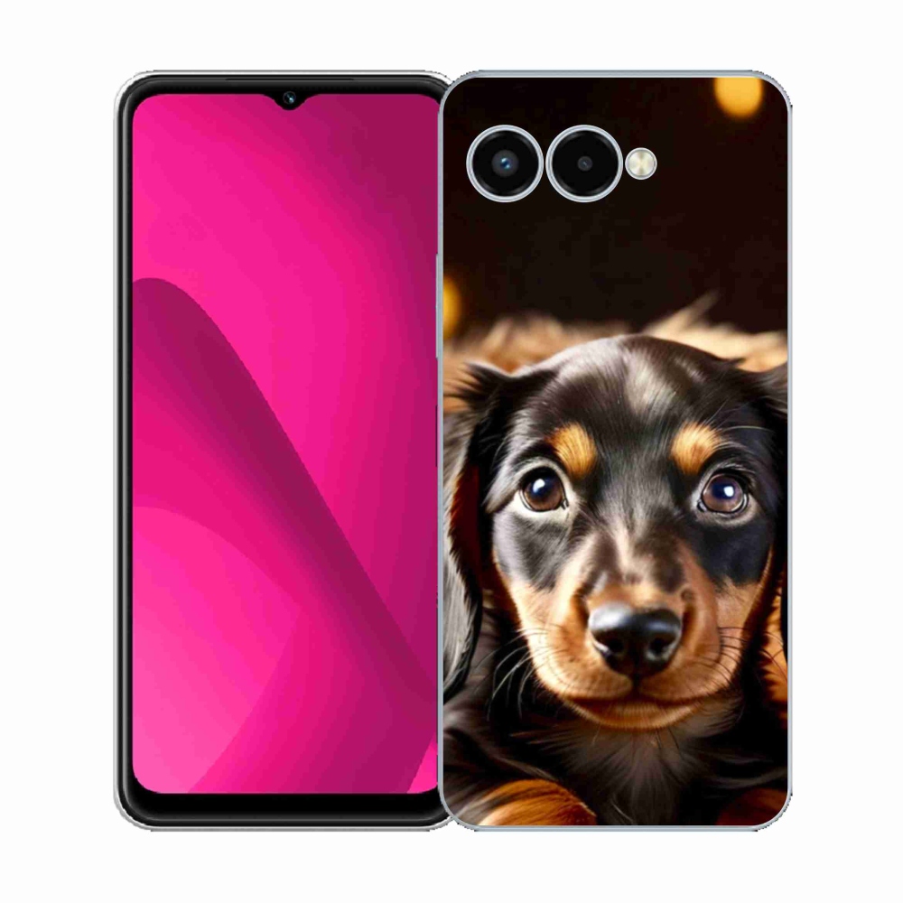 Zselés borító mmCase a T phone 3 - tacskó számára