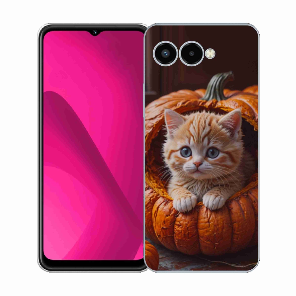 Gél borító mmCase a T phone 3 - cica és a tök 2