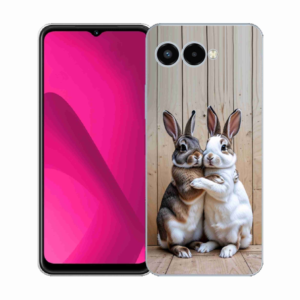 Zselés borítás mmCase a T phone 3-hoz - nyúlpárhoz
