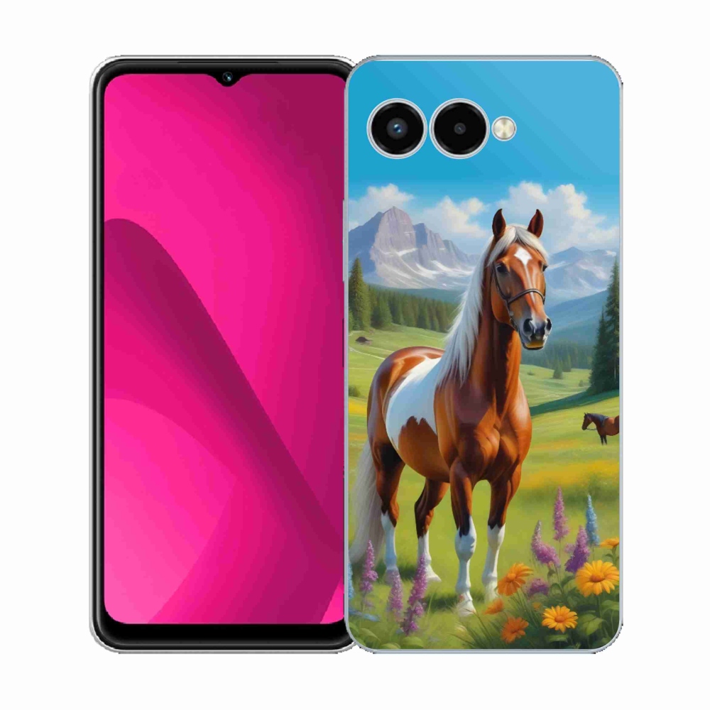 Zselés borító mmCase a T phone 3-hoz - ló a réten