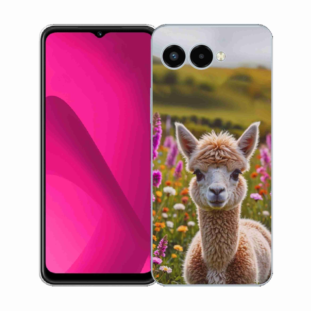 Zselés borító mmCase a T phone 3 készülékhez - láma a réten