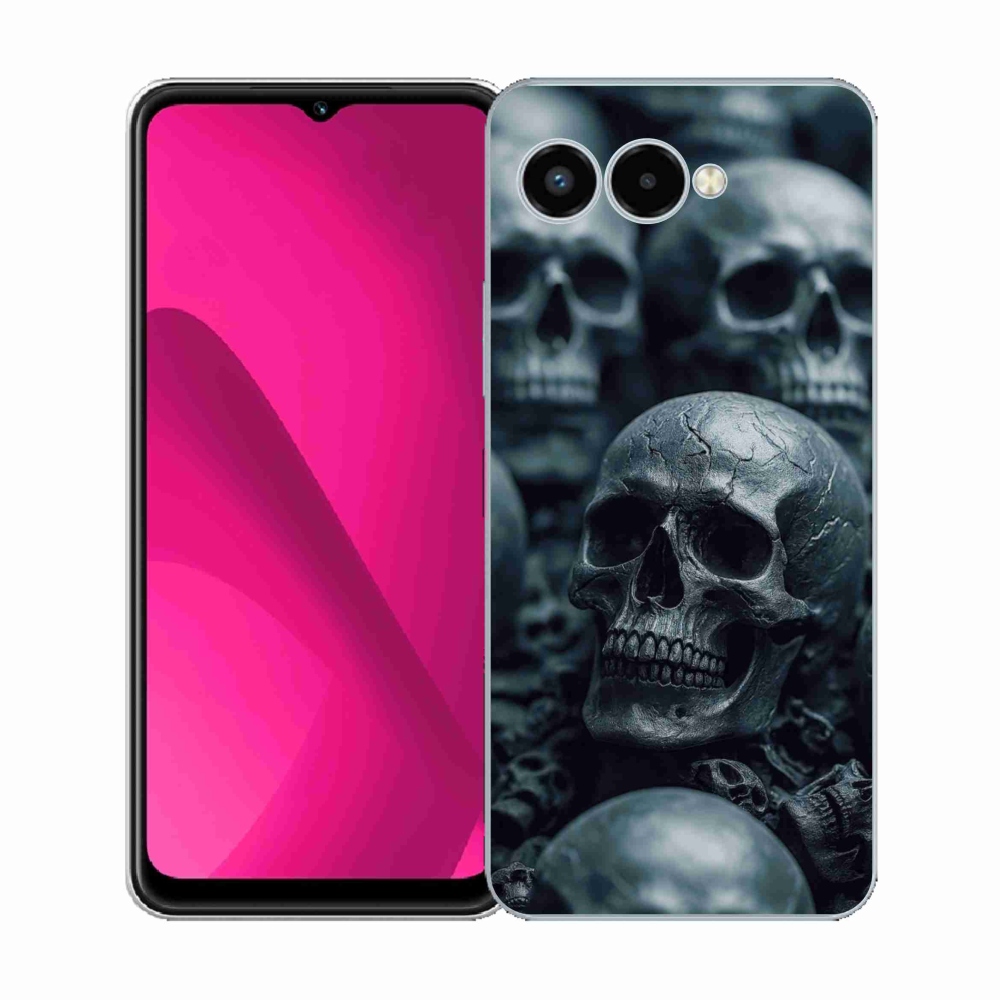 Zselés borítás mmCase a T phone 3 - skull 2 számára
