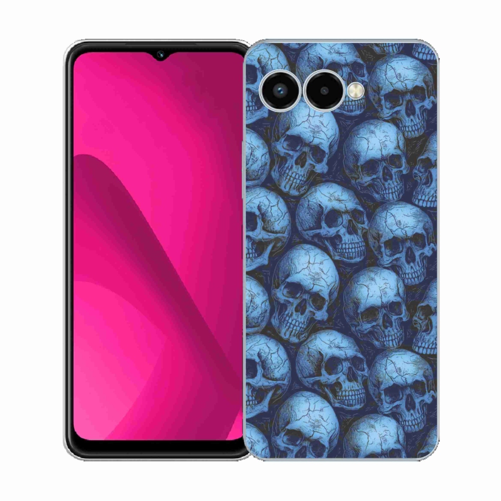 Zselés borító mmCase a T phone 3 - koponyákhoz