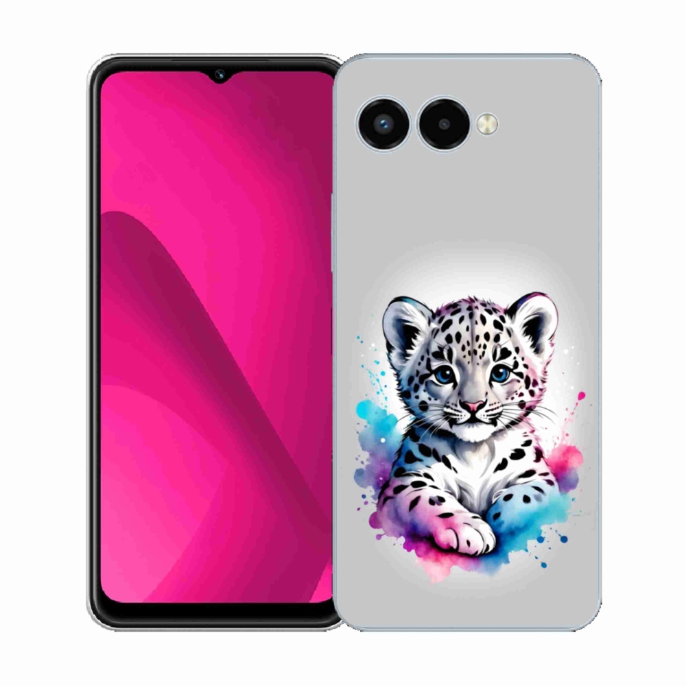 Zselés borító mmCase a T phone 3 - leopárd kölyök számára