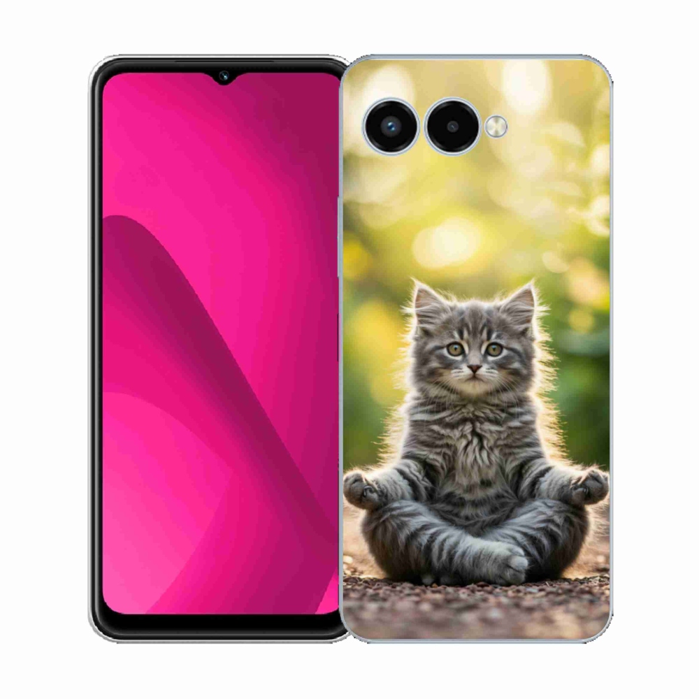Gél borító mmCase a T phone 3 készülékhez - meditáló cica