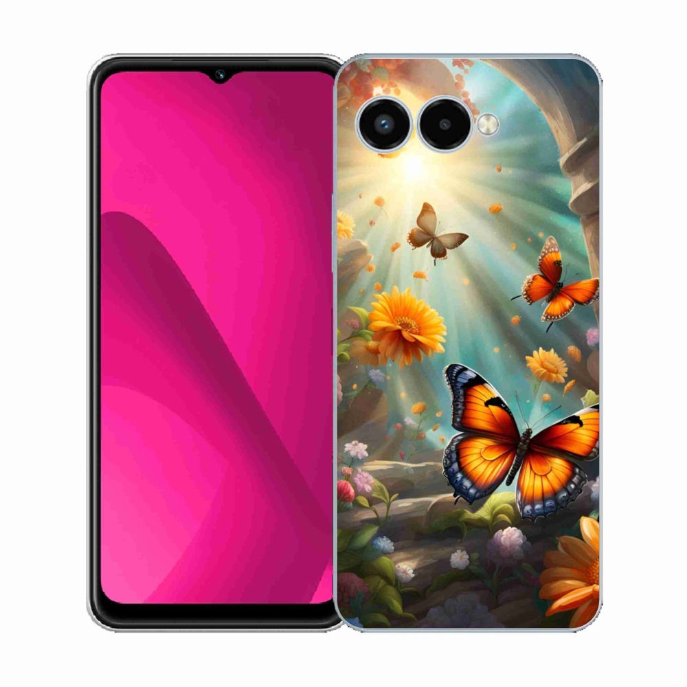 Gél borító mmCase a T phone 3 - pillangó kert 2