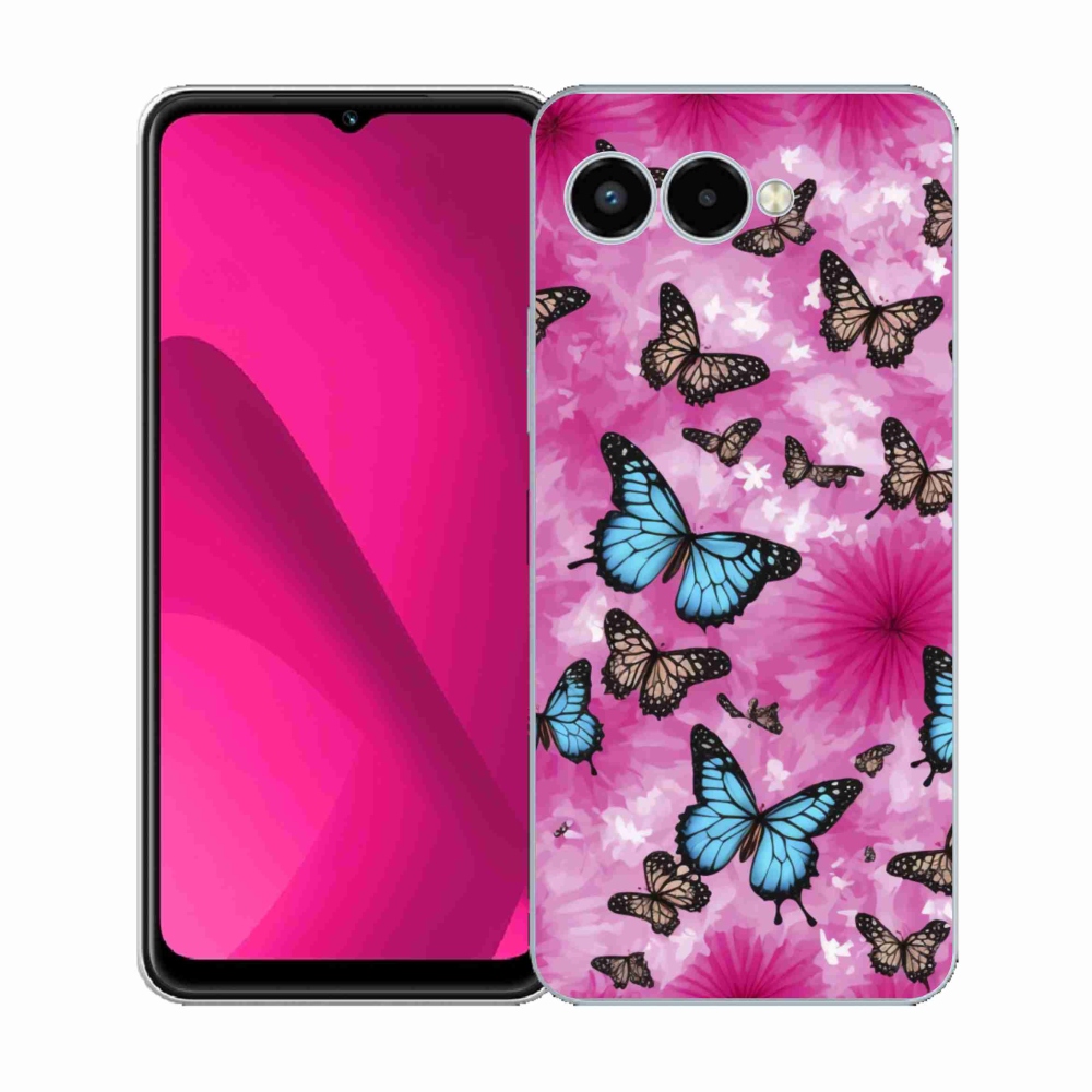 Gél borító mmCase a T phone 3 készülékhez - pillangókert