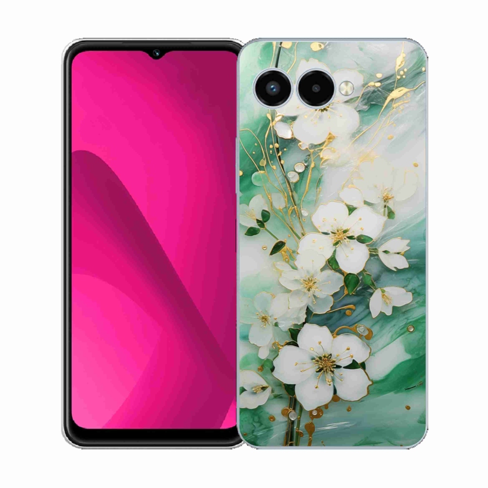Gél borító mmCase a T phone 3 - finom virágokhoz
