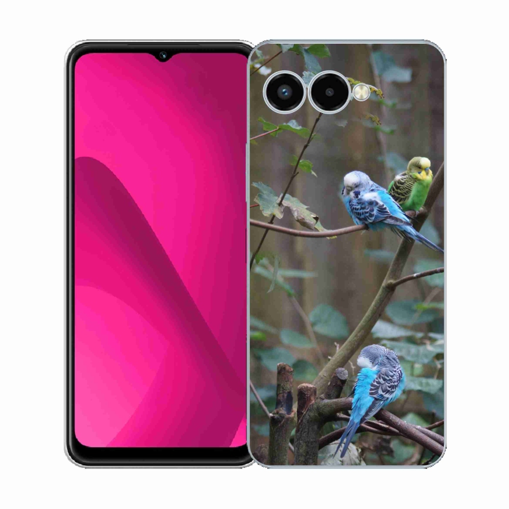 Zselés borító mmCase a T phone 3 - papagájok az ágon