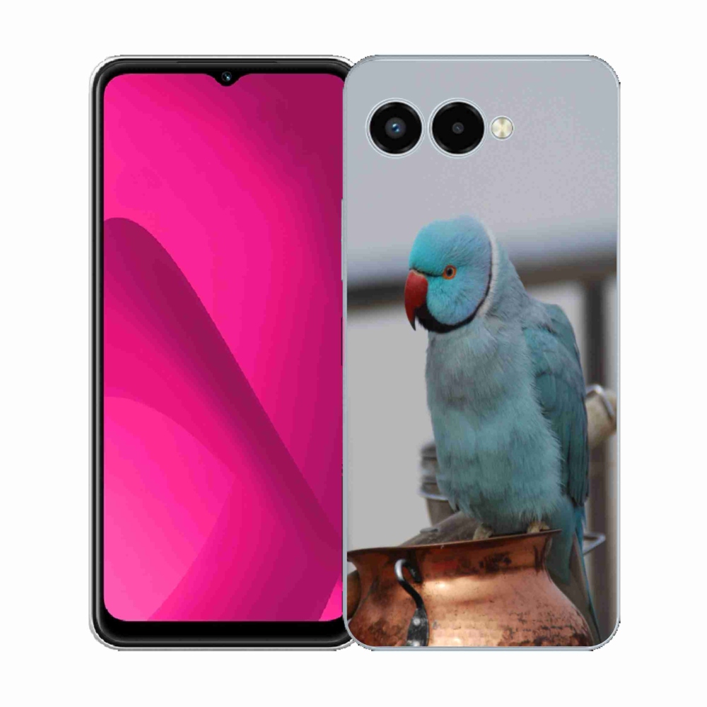 Zselés borító mmCase a T phone 3 készülékhez - papagáj alexander kék