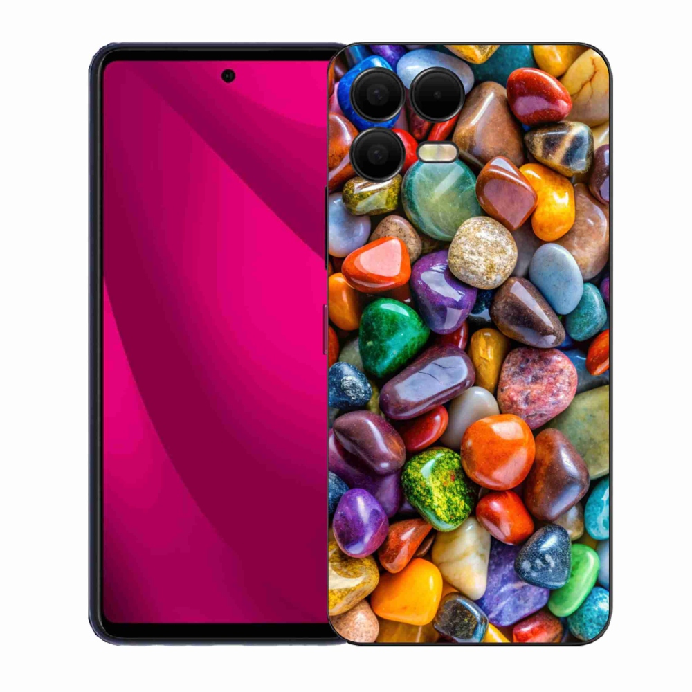 Gél borító mmCase a T phone 3 Pro készülékhez - színes strasszkövek