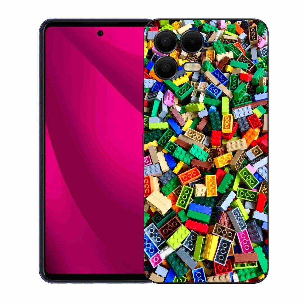 Zselés borítás mmCase a T phone 3 Pro készülékhez - színes építőkockák