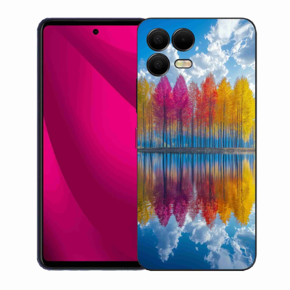 Gél borító mmCase a T phone 3 Pro készülékhez - színes fák