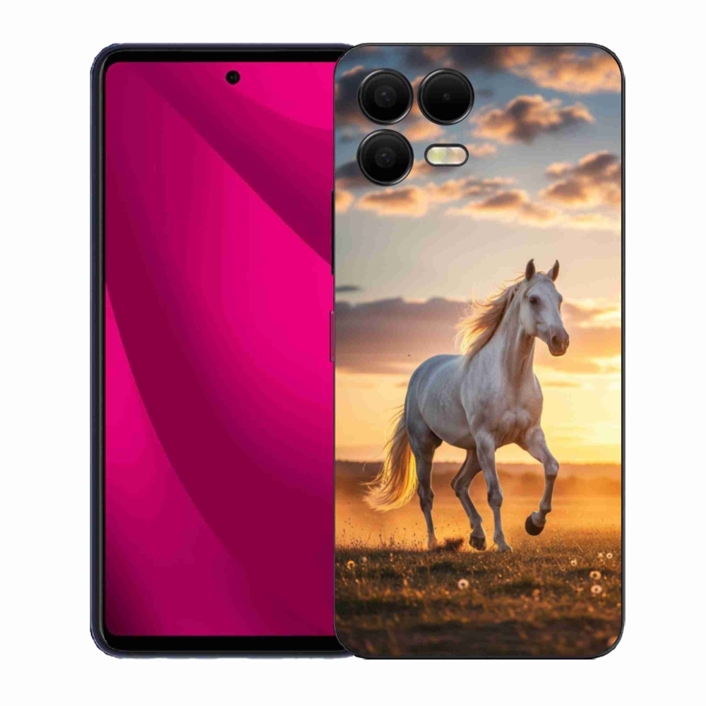 Gél borító mmCase a T phone 3 Pro - futó fehér ló 2