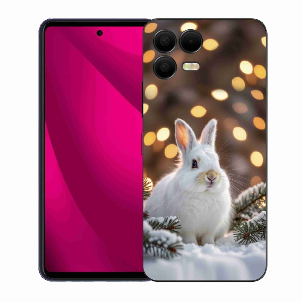 Zselés borítás mmCase a T phone 3 Pro készülékhez - fehér nyúl