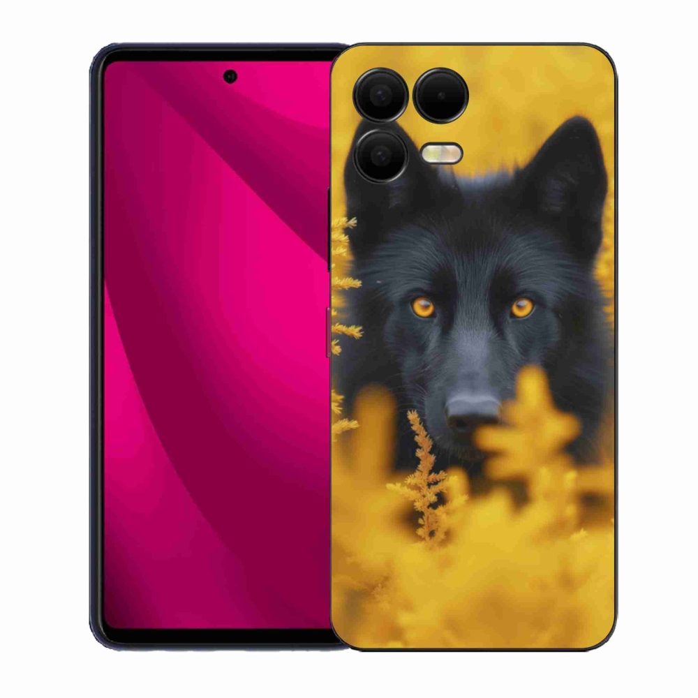 Zselés borítás mmCase a T phone 3 Pro készülékhez - fekete farkas 2