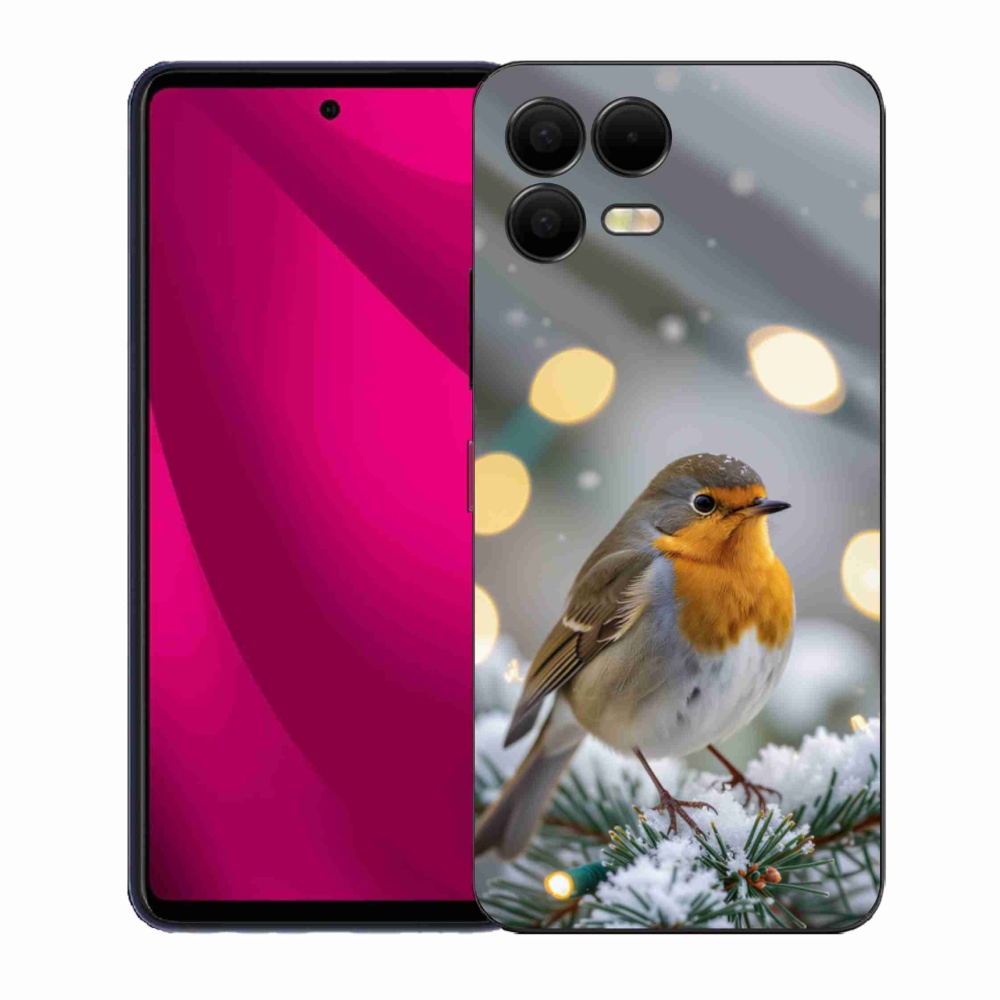 Gél borító mmCase a T phone 3 Pro készülékhez - piros télen