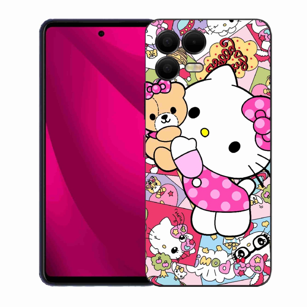 Gél borító mmCase a T phone 3 Pro készülékhez - aranyos cica