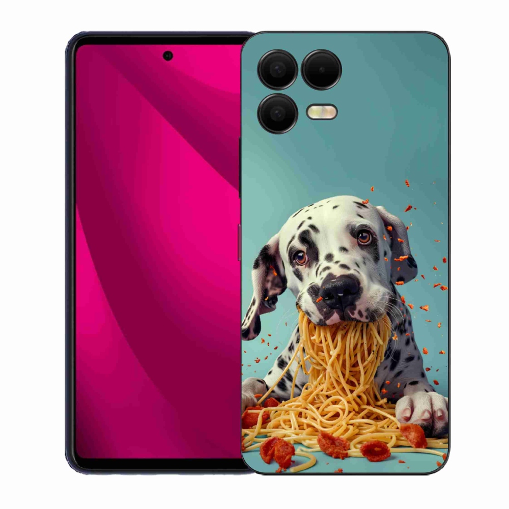 Gél borító mmCase a T phone 3 Pro készülékhez - Dalmát és spagetti