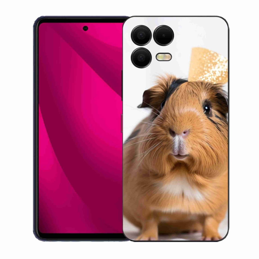 Zselés borító mmCase a T phone 3 Pro készülékhez - barna tengerimalac