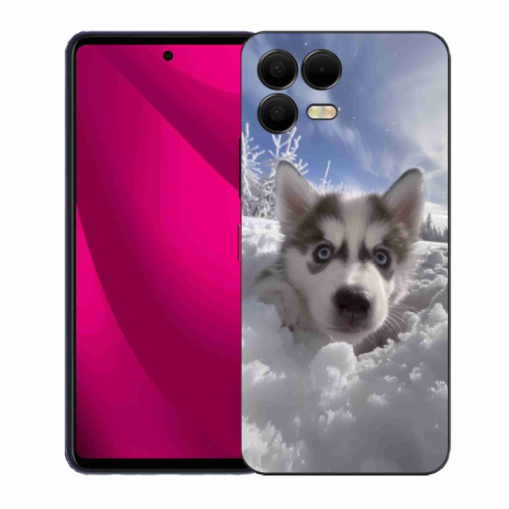 Gél borítás mmCase a T phone 3 Pro - husky a hóban