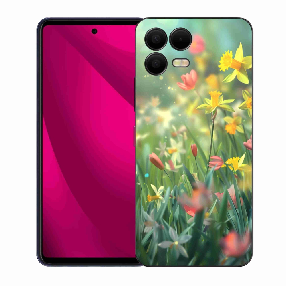 Gél borító mmCase a T phone 3 Pro készülékhez - tavaszi virágok