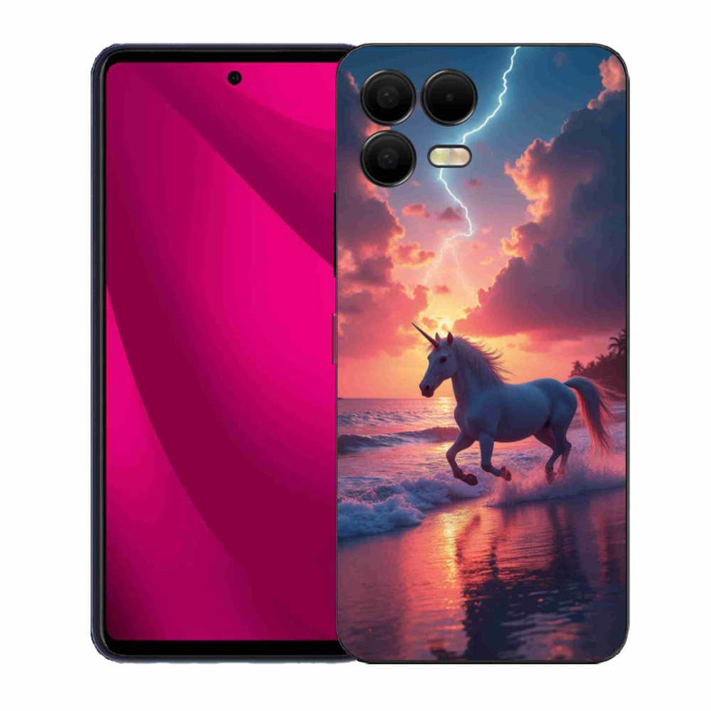 Gél borító mmCase a T phone 3 Pro készülékhez - egyszarvú a tengerparton