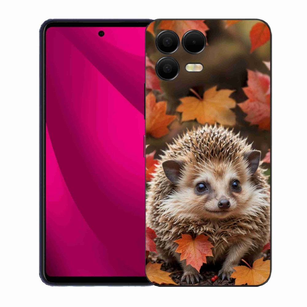 Gél borító mmCase a T phone 3 Pro készülékhez - süni levelekben