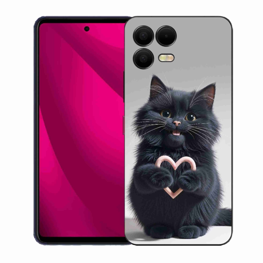 Gél borító mmCase a T phone 3 Pro számára - cat love 3