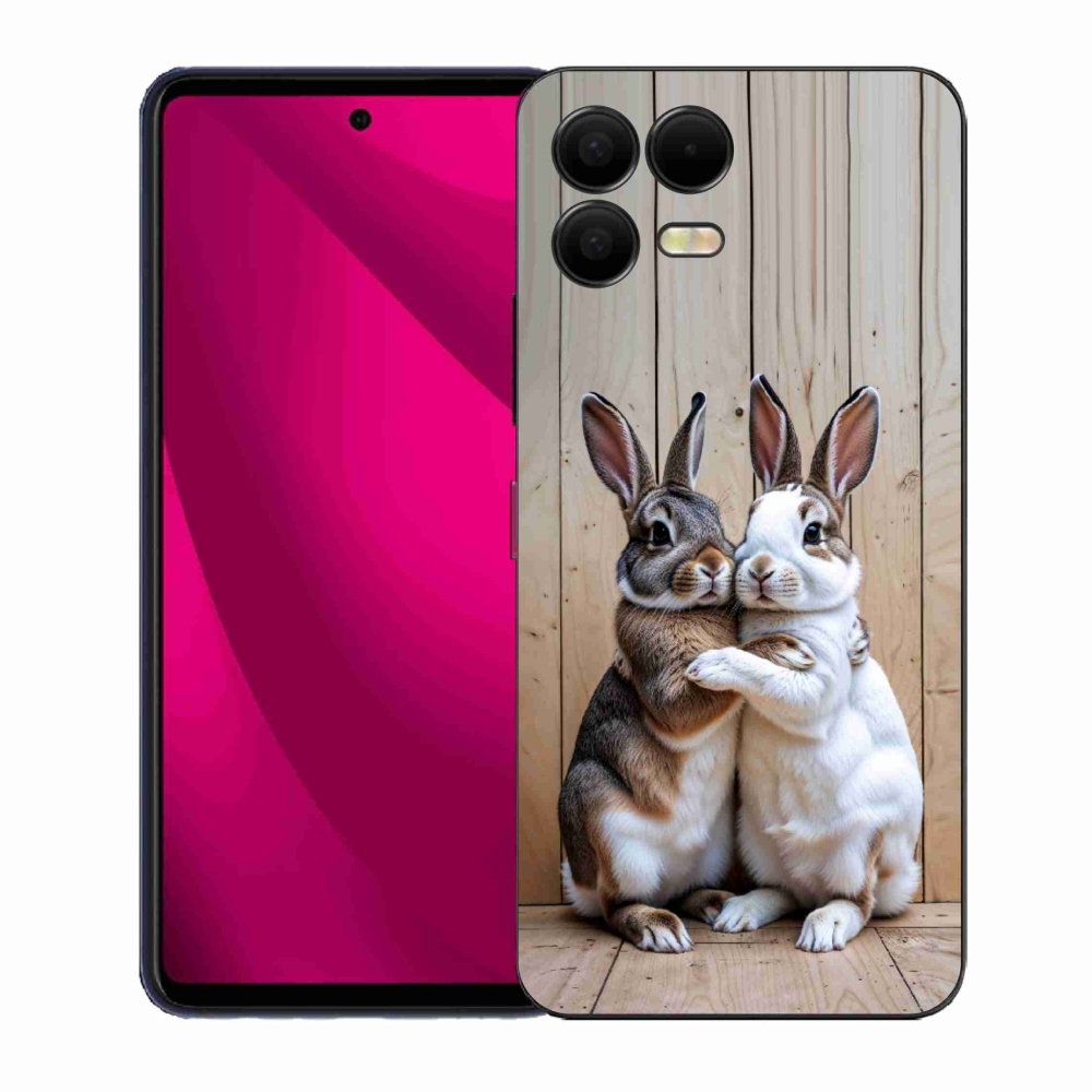 Zselés borítás mmCase a T phone 3 Pro készülékhez - nyúlpár