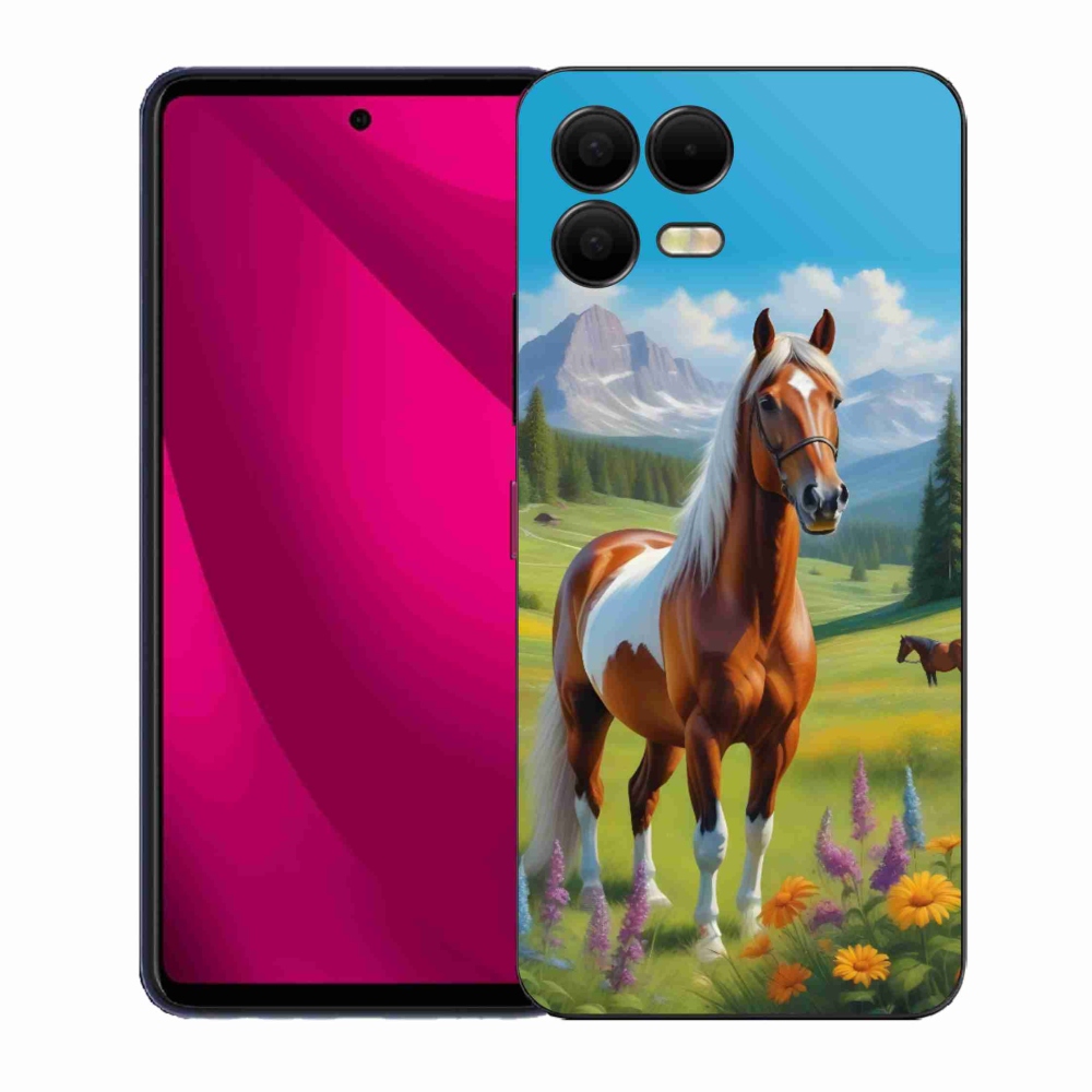 Gél borító mmCase a T phone 3 Pro készülékhez - ló a réten
