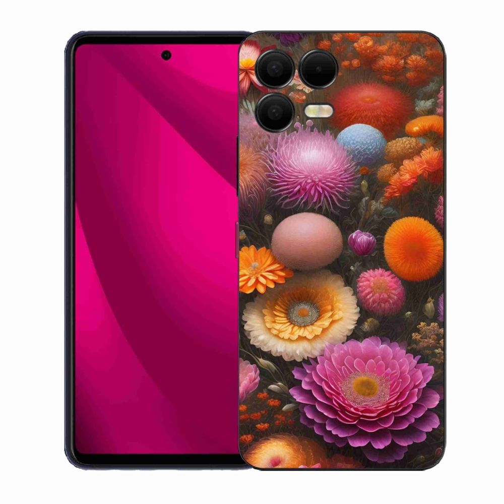 Gél borító mmCase a T phone 3 Pro készülékhez - virágos kompozíció