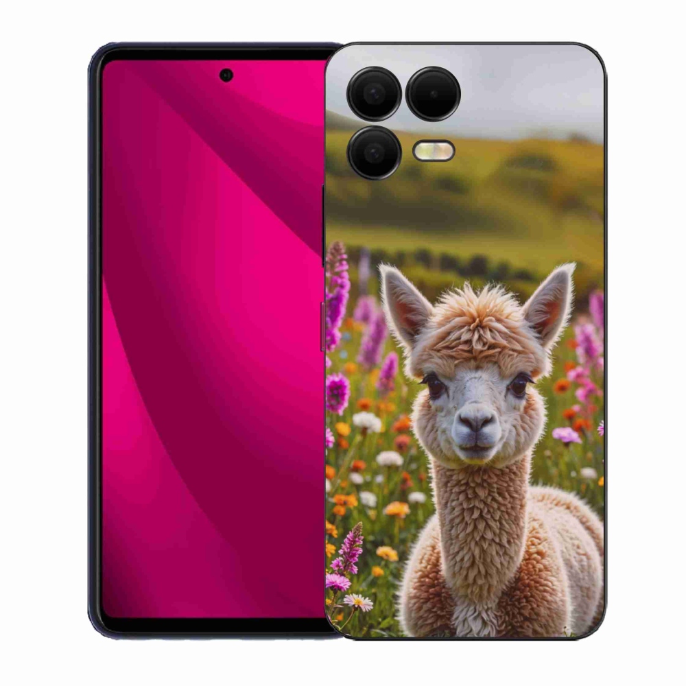 Zselés borító mmCase a T phone 3 Pro készülékhez - láma a réten