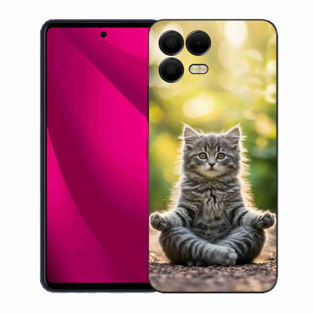 Gél borító mmCase a T phone 3 Pro készülékhez - meditáló cica