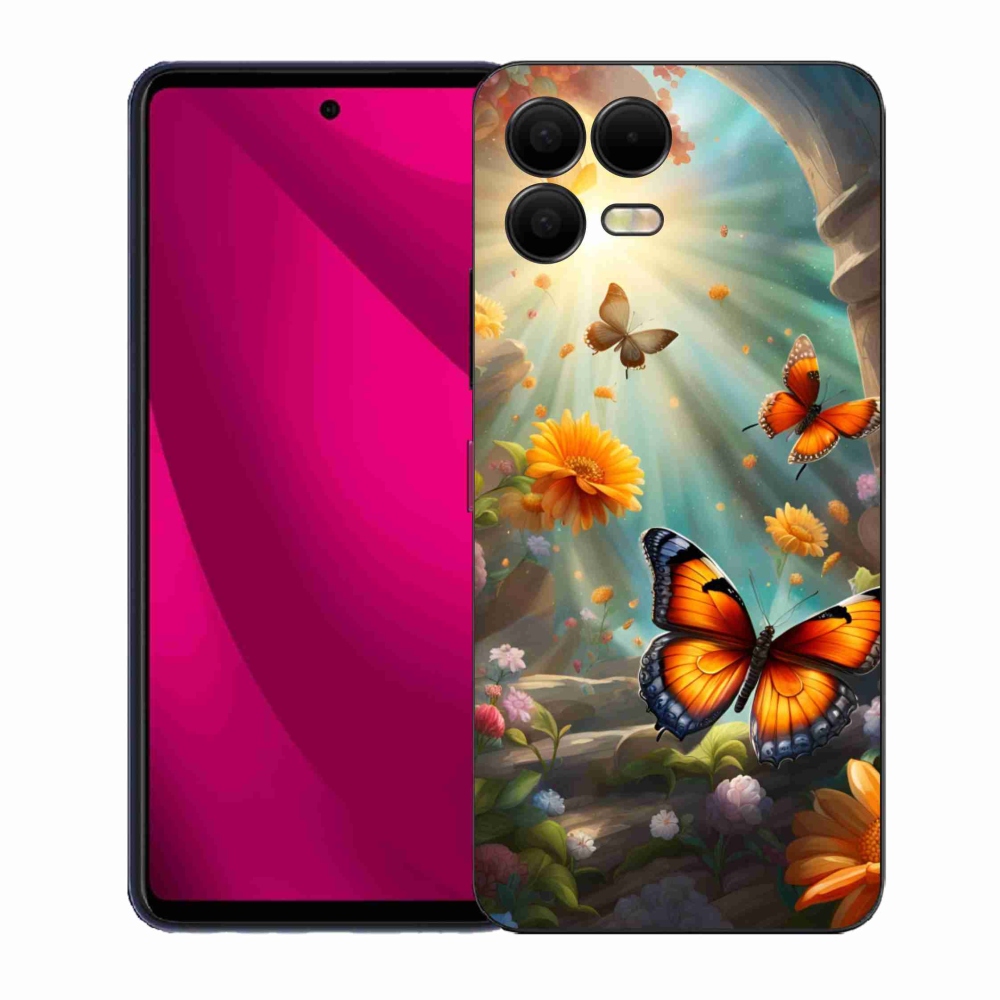 Gél borító mmCase a T phone 3 Pro készülékhez - pillangókert 2