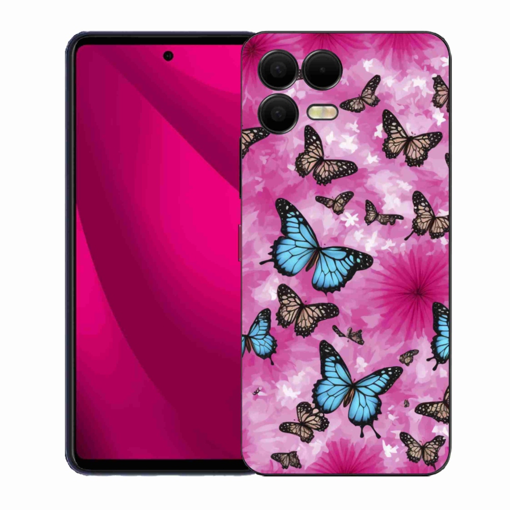 Gél borító mmCase a T phone 3 Pro készülékhez - pillangókert
